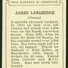 James Langridge.