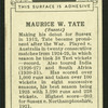Maurice W. Tate.