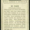 W. Voce.