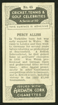 Percy Alliss.