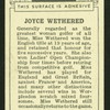 Joyce Wethered.
