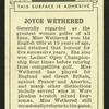 Joyce Wethered.
