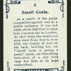 Small coale.