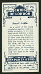 Small coale.
