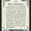 Ripe asparagus.