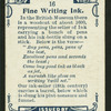 Fine writing ink.