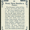 Wood, three bundles a penny.