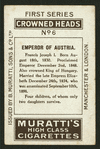 Emperor of Austria.