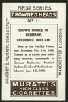Frederick William.
