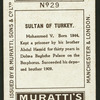 Sultan of Turkey.