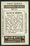 Sultan of Morocco.
