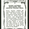 Queen Victoria declaring the Crystal Palace open.