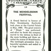 The Mendelssohn festival.