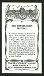 The Mendelssohn festival.