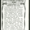 The fireworks at the Crystal Palace.