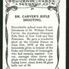 Dr. Carver's rifle shooting.