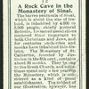 A rock cave, Sinai.
