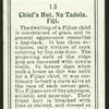 A chief's  hut, Fiji.