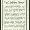 The bull & mouth.