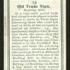 Old trade sign.