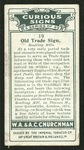 Old trade sign.