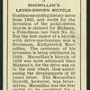 MacMillan's lever-driven bicycle.