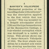 Sawyer's velocipede.