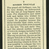 Singer tricycle.