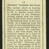 Rucker tandem bicycle.