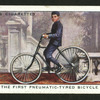 The first pneumatic-tyred bicycle.