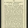 A notable tricyclist - F.T. Bidlake.