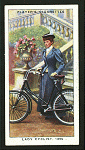 Lady cyclist, 1896.