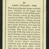 Lady cyclist, 1896.