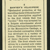 Sawyer's velocipede.