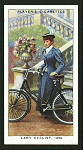 Lady cyclist, 1896.