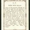 Patsy Ruth Miller.