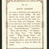 Edith Johnson.