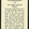 Light Concord coach.