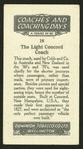 Light Concord coach.