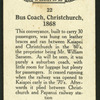 Bus coach, Christchurch, 1868.