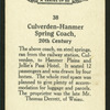 Culverden-Hanmer spring coach.