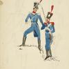 France (Nederlanden). Officier et Carabinier, 33 Reg. Infanterie Léger. (1812)