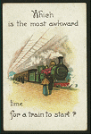 Which is the most awkward time for a train to start?