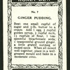 Ginger pudding.