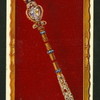 The King's sceptre with cross.