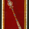 The King's sceptre with cross.