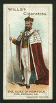 The Duke of Norfolk.