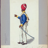 Holland (Engeland). Native Troops in East Indien C. Service. A private of the Java Volunteers. (1813)