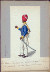 Holland (Engeland). Native Troops in East Indien C. Service. A private of the Java Volunteers. (1813)
