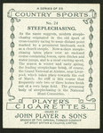 Steeplechasing.